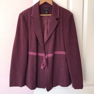 Lane Bryant maroon blazer